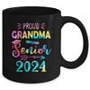 Proud Grandma Class Of 2024 Graduate Senior 24 Tie Dye Mug | teecentury