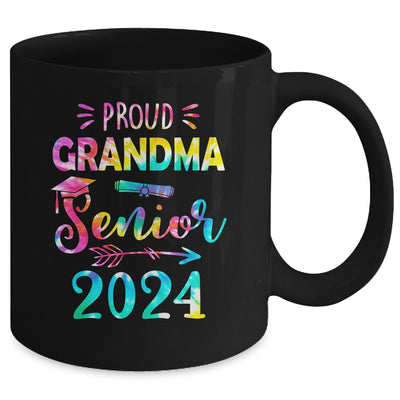 Proud Grandma Class Of 2024 Graduate Senior 24 Tie Dye Mug | teecentury