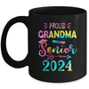 Proud Grandma Class Of 2024 Graduate Senior 24 Tie Dye Mug | teecentury