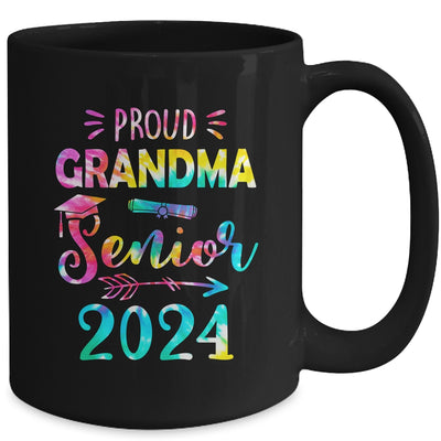 Proud Grandma Class Of 2024 Graduate Senior 24 Tie Dye Mug | teecentury