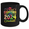 Proud Grandma Of A Class Of 2024 Graduate Senior 24 Tie Dye Mug | teecentury