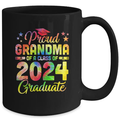 Proud Grandma Of A Class Of 2024 Graduate Senior 24 Tie Dye Mug | teecentury