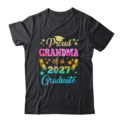 Proud Grandma Of A Class Of 2027 Graduate Senior 26 Tie Dye Shirt & Hoodie | teecentury