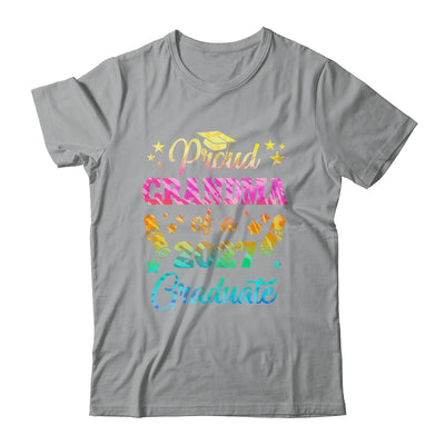 Proud Grandma Of A Class Of 2027 Graduate Senior 26 Tie Dye Shirt & Hoodie | teecentury