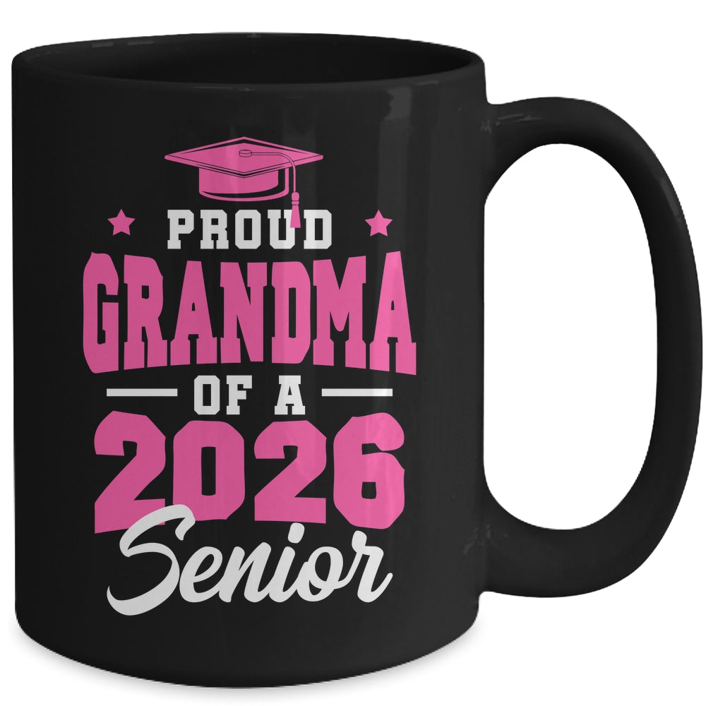 Proud Grandma Of A Senior Class Of 2026 Senior 2026 Pink Mug | teecentury