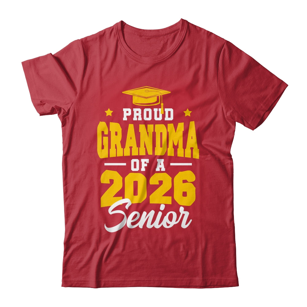 Proud Grandma Of A Senior Class Of 2026 Senior 2026 Yellow Shirt & Hoodie | teecentury