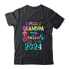 Proud Grandpa Class Of 2024 Graduate Senior 24 Tie Dye Shirt & Hoodie | teecentury
