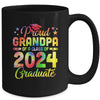 Proud Grandpa Of A Class Of 2024 Graduate Senior 24 Tie Dye Mug | teecentury