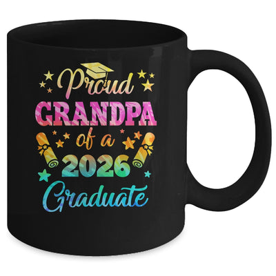 Proud Grandpa Of A Class Of 2026 Graduate Senior 26 Tie Dye Mug | teecentury