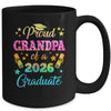 Proud Grandpa Of A Class Of 2026 Graduate Senior 26 Tie Dye Mug | teecentury