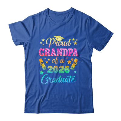 Proud Grandpa Of A Class Of 2026 Graduate Senior 26 Tie Dye Shirt & Hoodie | teecentury