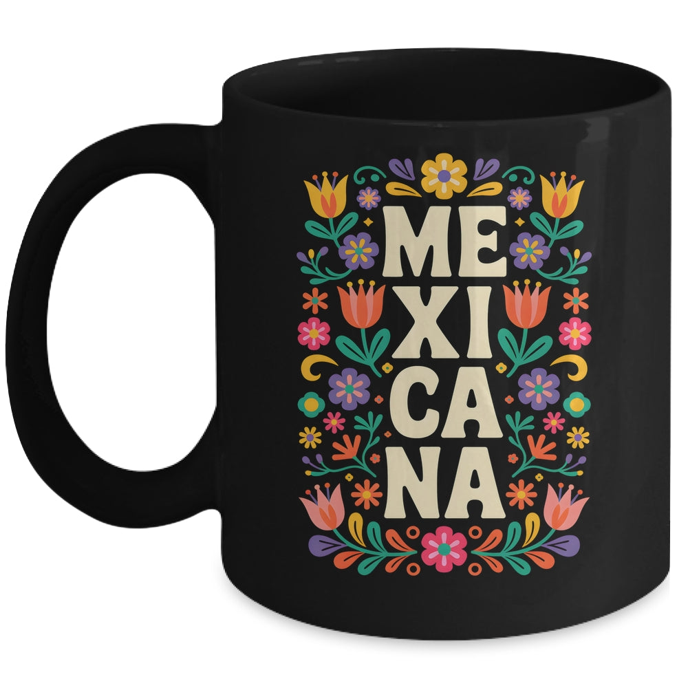 Proud Mexico For Mexicans Mexicana Mexico Women Girls Flower Mug | teecentury