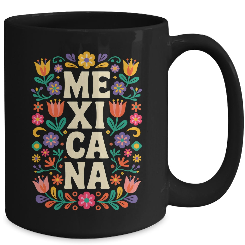 Proud Mexico For Mexicans Mexicana Mexico Women Girls Flower Mug | teecentury