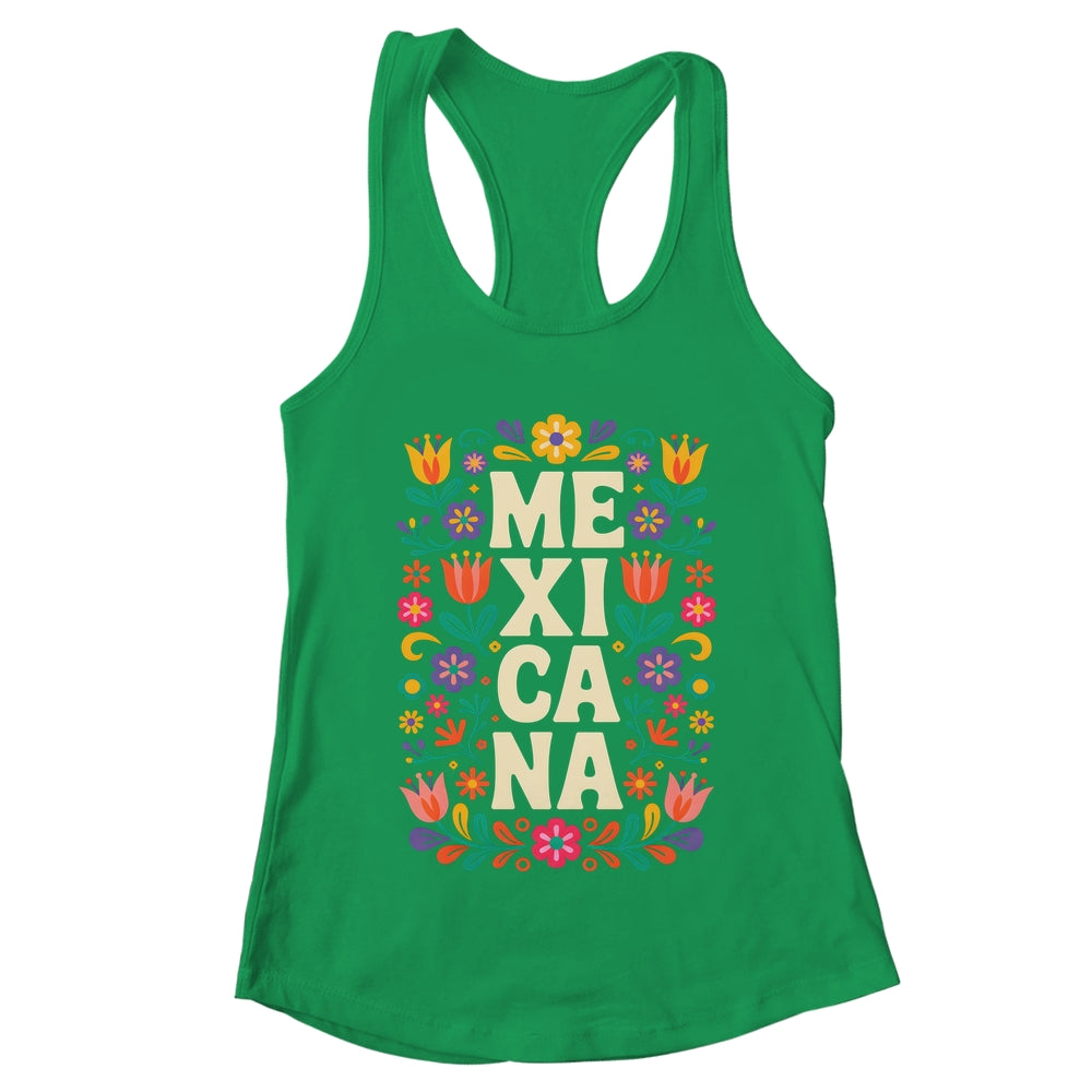 Proud Mexico For Mexicans Mexicana Mexico Women Girls Flower Shirt & Tank Top | teecentury