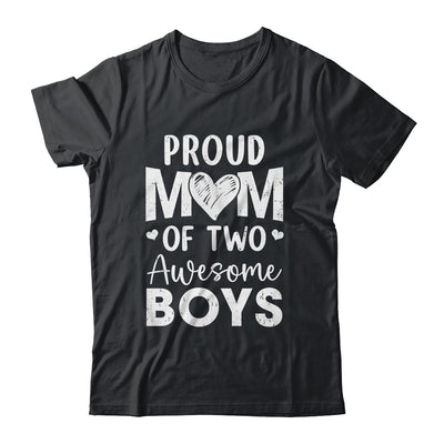 Proud Mom Of 2 Boys Awesome Two Sons Mother's Day Shirt & Tank Top | teecentury
