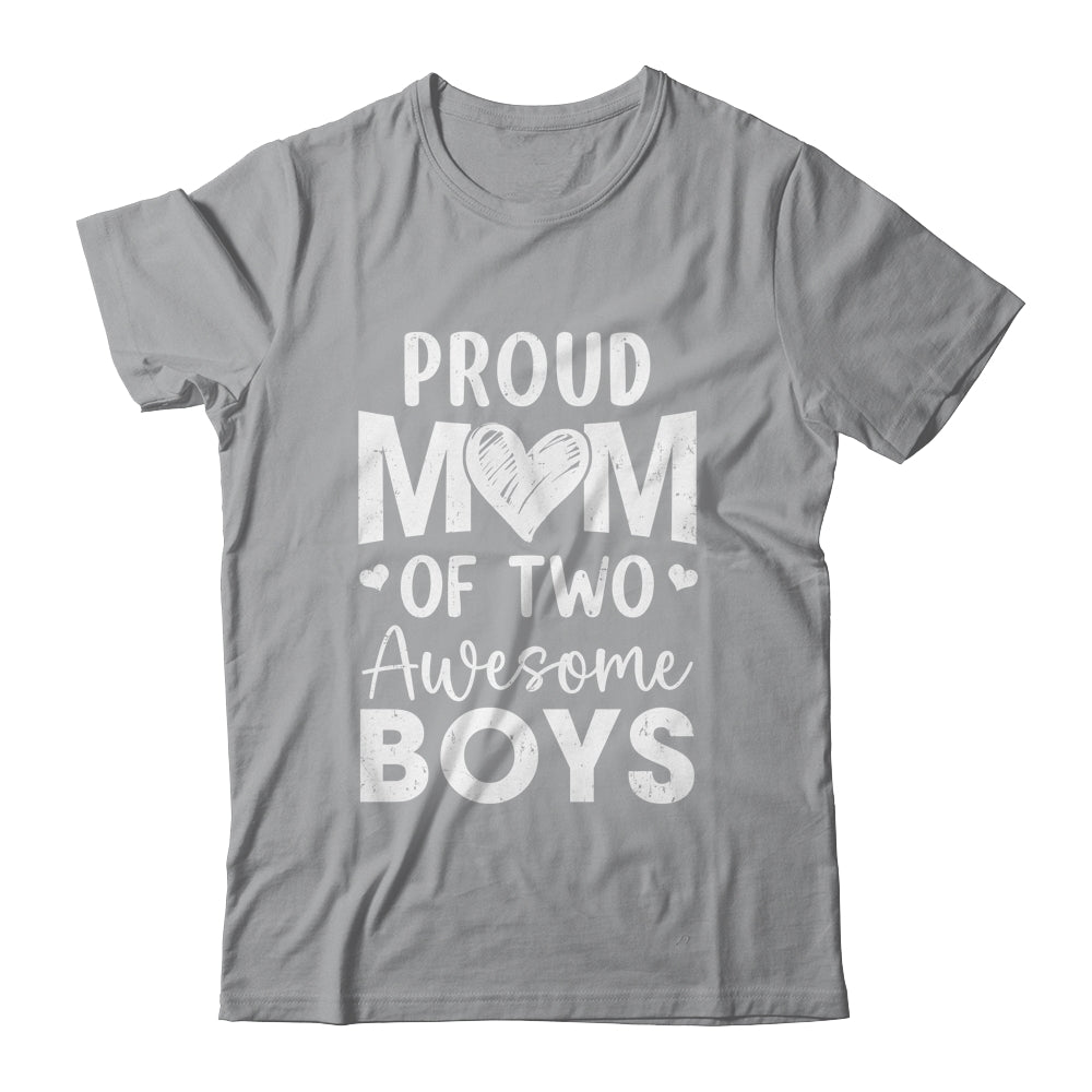 Proud Mom Of 2 Boys Awesome Two Sons Mother's Day Shirt & Tank Top | teecentury