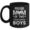 Proud Mom Of 2 Boys Awesome Two Sons Mother's Day Mug | teecentury