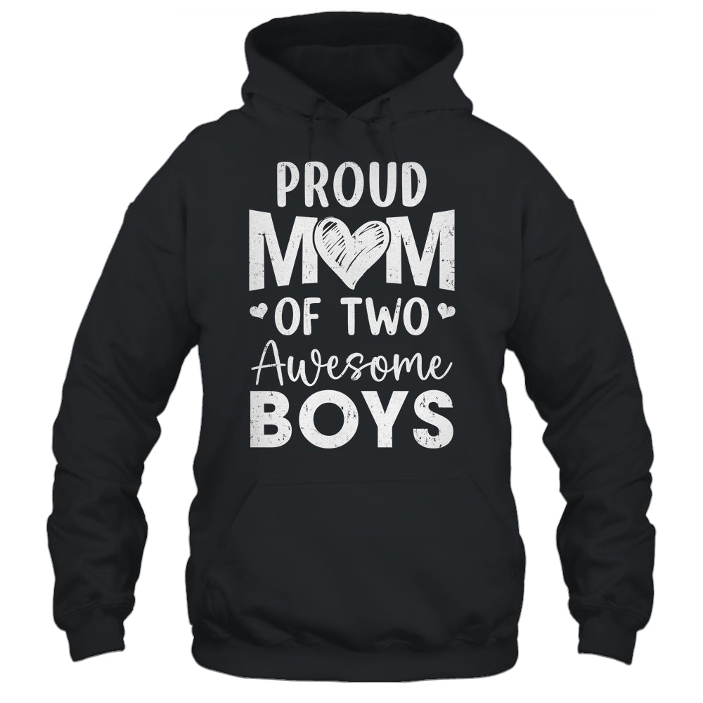 Proud Mom Of 2 Boys Awesome Two Sons Mother's Day Shirt & Tank Top | teecentury