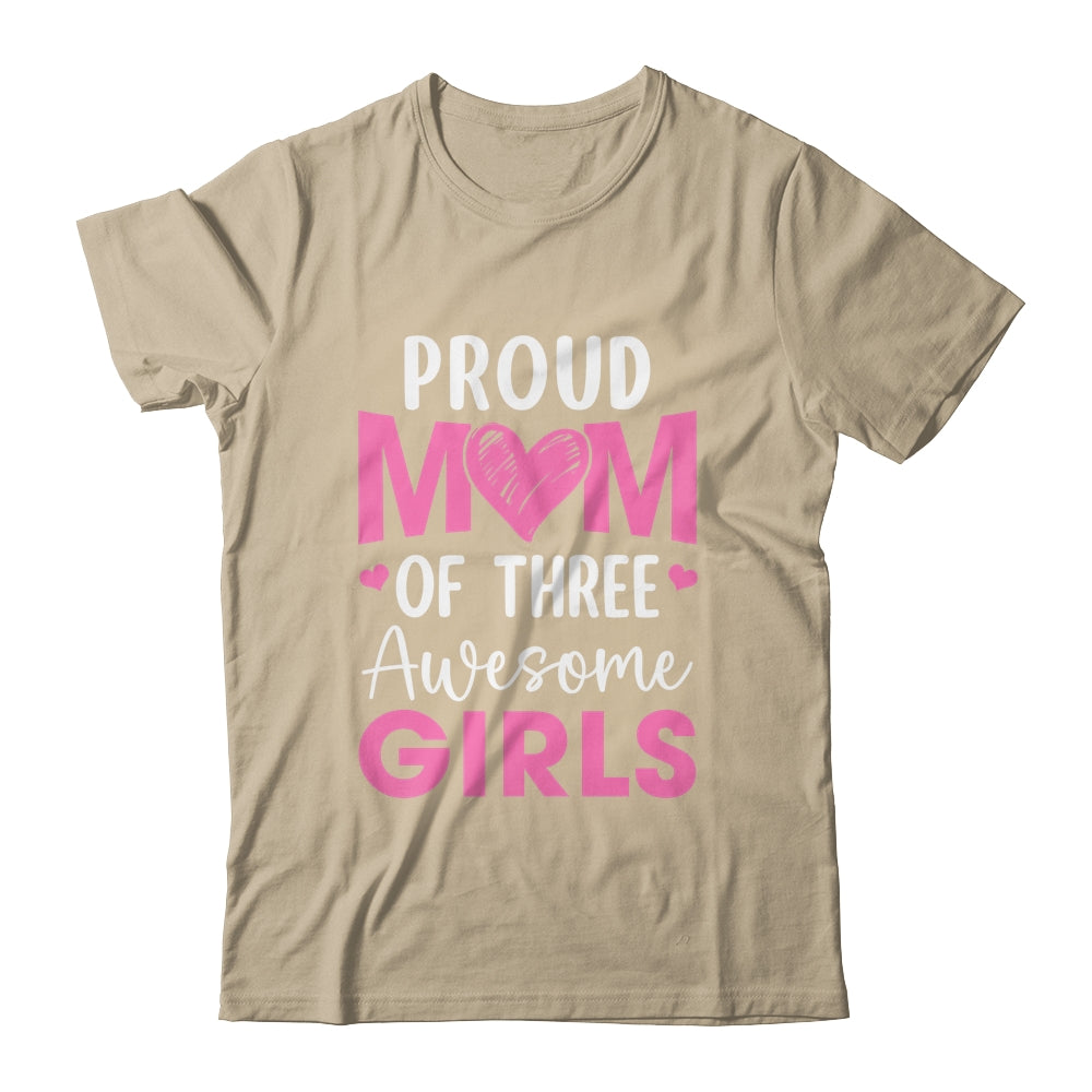 Proud Mom Of 2 Girls Awesome Two Daughters Mother's Day Shirt & Tank Top | teecentury