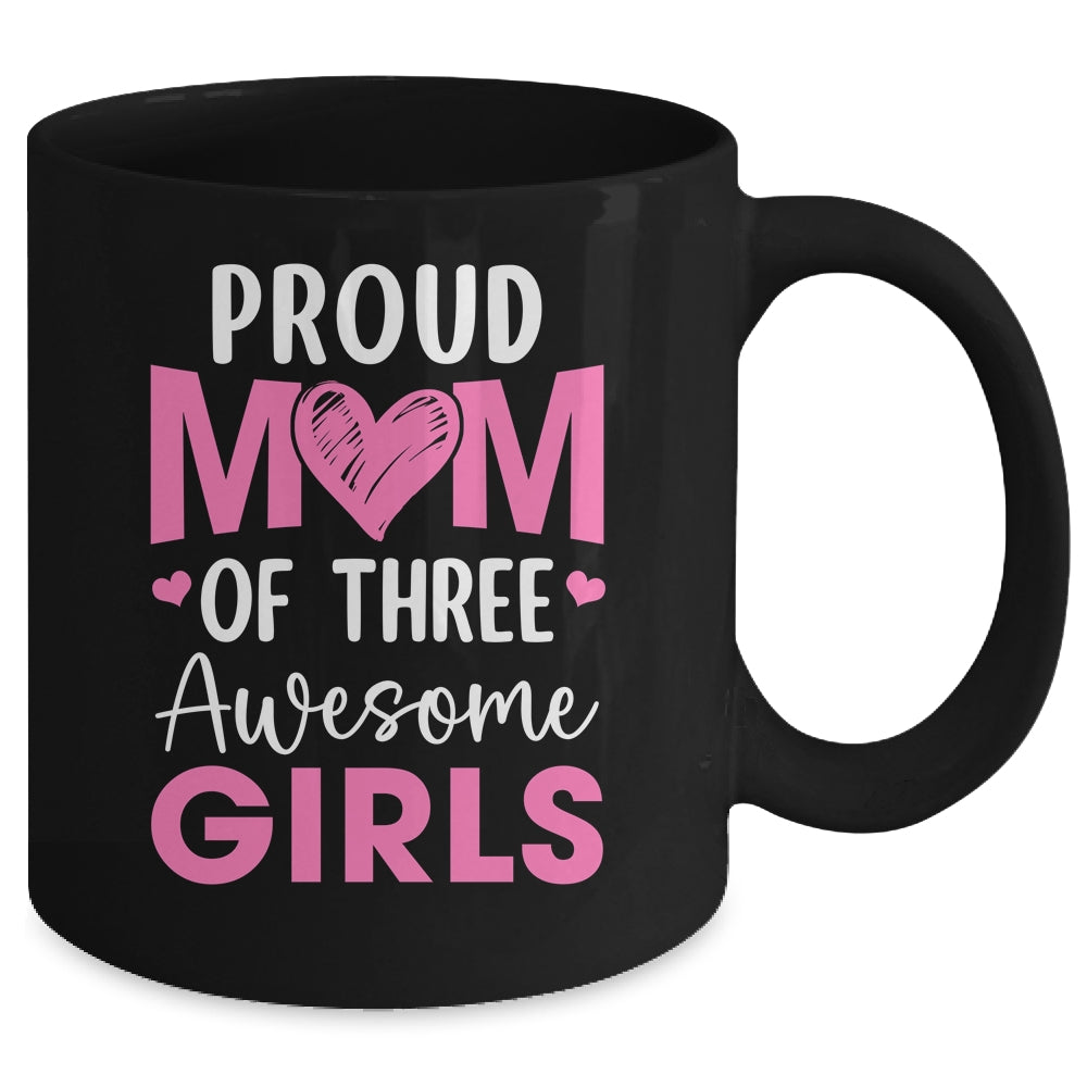 Proud Mom Of 2 Girls Awesome Two Daughters Mother's Day Mug | teecentury
