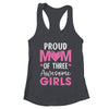 Proud Mom Of 2 Girls Awesome Two Daughters Mother's Day Shirt & Tank Top | teecentury