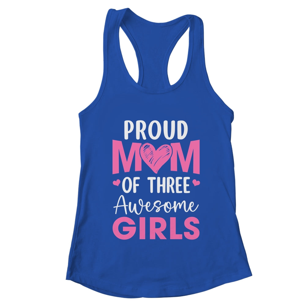 Proud Mom Of 2 Girls Awesome Two Daughters Mother's Day Shirt & Tank Top | teecentury