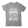 Proud Mom Of 3 Boys Awesome Three Sons Mother's Day Shirt & Tank Top | teecentury