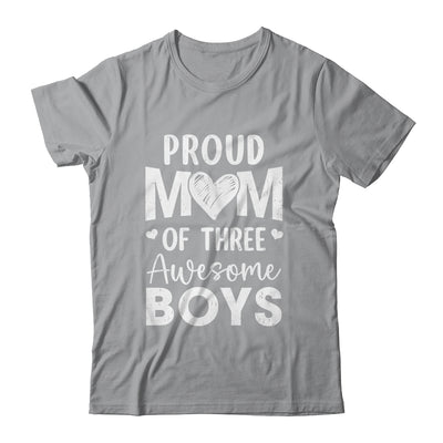 Proud Mom Of 3 Boys Awesome Three Sons Mother's Day Shirt & Tank Top | teecentury