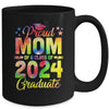 Proud Mom Of A Class Of 2024 Graduate Senior 24 Tie Dye Mug | teecentury