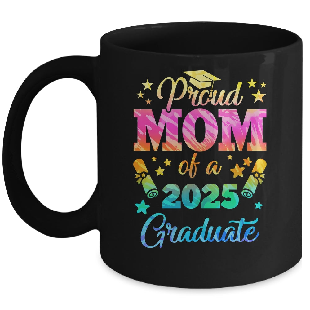 Proud Mom Of A Class Of 2027 Graduate Senior 26 Tie Dye Mug | teecentury