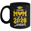 Proud Mom Of A Senior Class Of 2026 Senior Mom 2026 Yellow Mug | teecentury