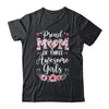 Proud Mom Of Three Awesome Girls 3 Daughters Mother's Day Shirt & Tank Top | teecentury