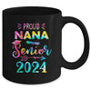 Proud Nana Class Of 2024 Graduate Senior 24 Tie Dye Mug | teecentury