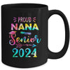 Proud Nana Class Of 2024 Graduate Senior 24 Tie Dye Mug | teecentury