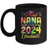 Proud Nana Of A Class Of 2024 Graduate Senior 24 Tie Dye Mug | teecentury