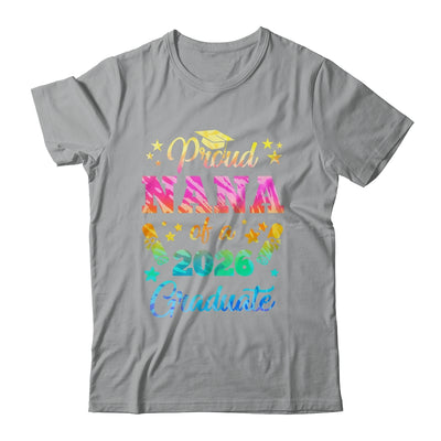 Proud Nana Of A Class Of 2026 Graduate Senior 26 Tie Dye Shirt & Hoodie | teecentury