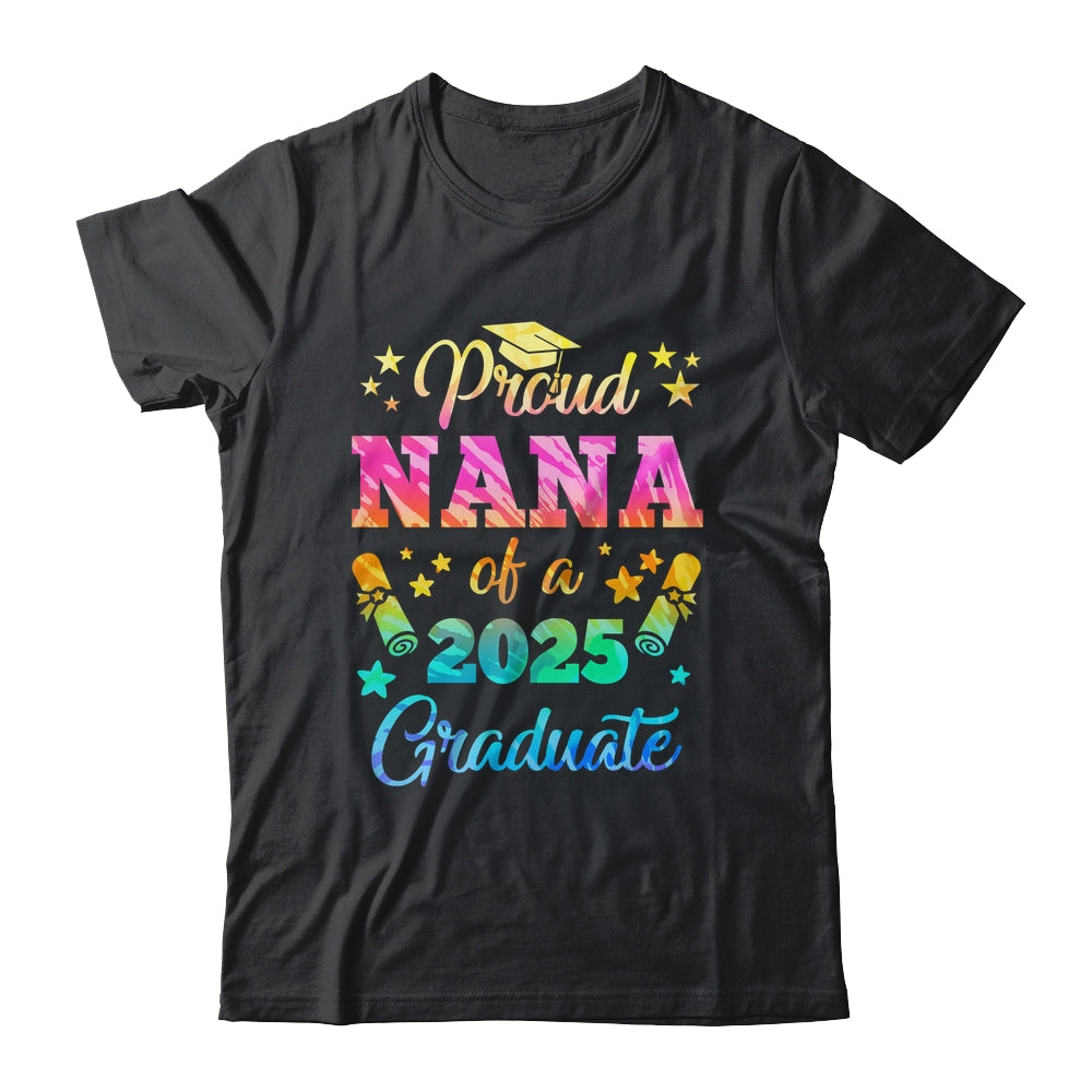Proud Nana Of A Class Of 2027 Graduate Senior 26 Tie Dye Shirt & Hoodie | teecentury