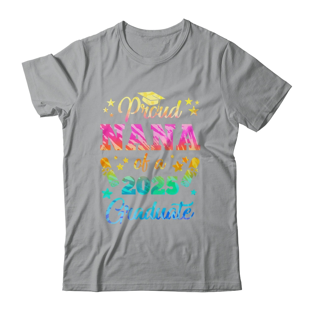 Proud Nana Of A Class Of 2027 Graduate Senior 26 Tie Dye Shirt & Hoodie | teecentury