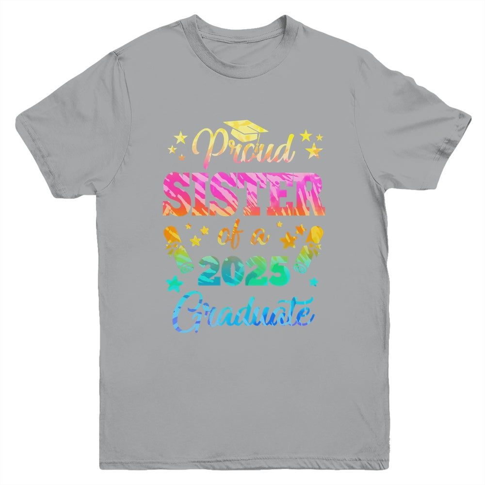 Proud Sister Of A Class Of 2027 Graduate Senior 26 Tie Dye Youth Shirt | teecentury