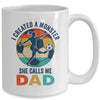 Proud Soccer Dad I Created A Monster She Calls Me Dad Soccer Mug | teecentury