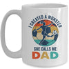 Proud Soccer Dad I Created A Monster She Calls Me Dad Soccer Mug | teecentury