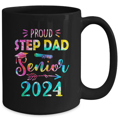 Proud Step Dad Class Of 2024 Graduate Senior 24 Tie Dye Mug | teecentury