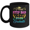 Proud Step Dad Of A Class Of 2026 Graduate Senior 26 Tie Dye Mug | teecentury