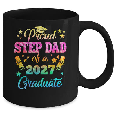 Proud Step Dad Of A Class Of 2027 Graduate Senior 26 Tie Dye Mug | teecentury