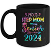Proud Step Mom Class Of 2024 Graduate Senior 24 Tie Dye Mug | teecentury