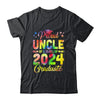 Proud Uncle Of A Class Of 2024 Graduate Senior 24 Tie Dye Shirt & Hoodie | teecentury