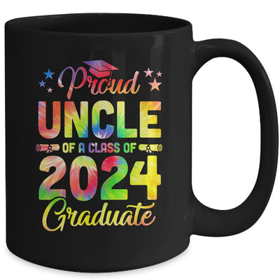 Proud Uncle Of A Class Of 2024 Graduate Senior 24 Tie Dye Mug | teecentury