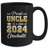 Proud Uncle Of A Class Of 2024 Graduate Senior Graduation Mug | teecentury