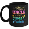 Proud Uncle Of A Class Of 2026 Graduate Senior 26 Tie Dye Mug | teecentury