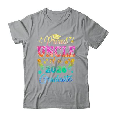 Proud Uncle Of A Class Of 2026 Graduate Senior 26 Tie Dye Shirt & Hoodie | teecentury